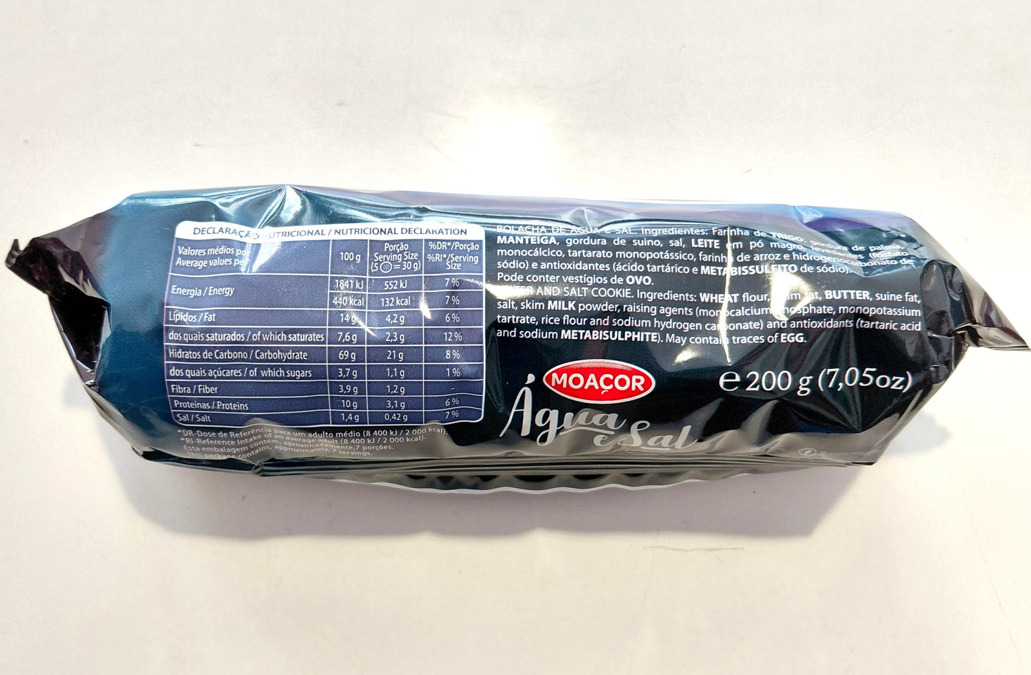 Salted Water Crackers 200g – Moaçor – Traditional Azores Snack