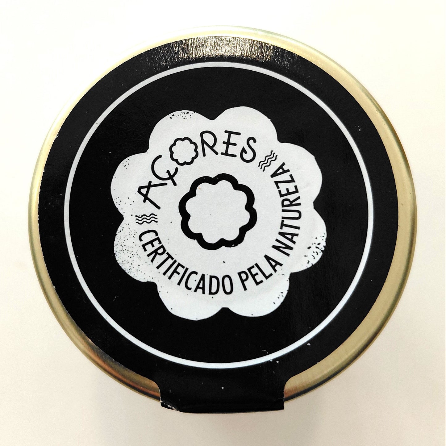100g Azores Incense Honey – Mel do Atlântico – Rare & Aromatic Honey side top lid view