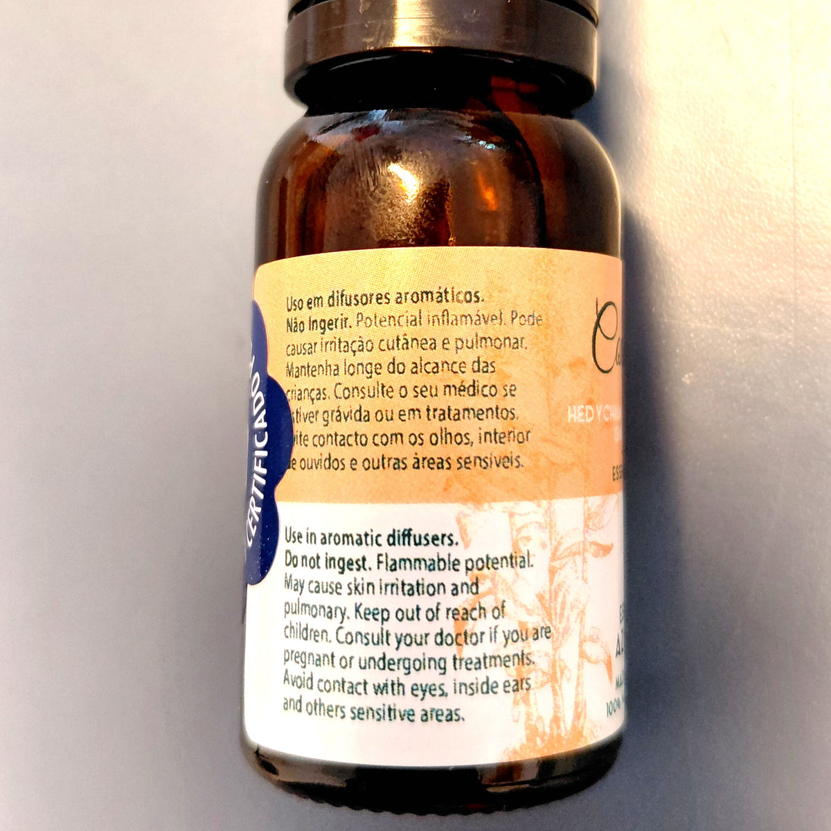 Ginger Lily (Conteira) Essential Oil – 10ml/100ml Hedychium gardnerianum | Essentia Azorica – Azores