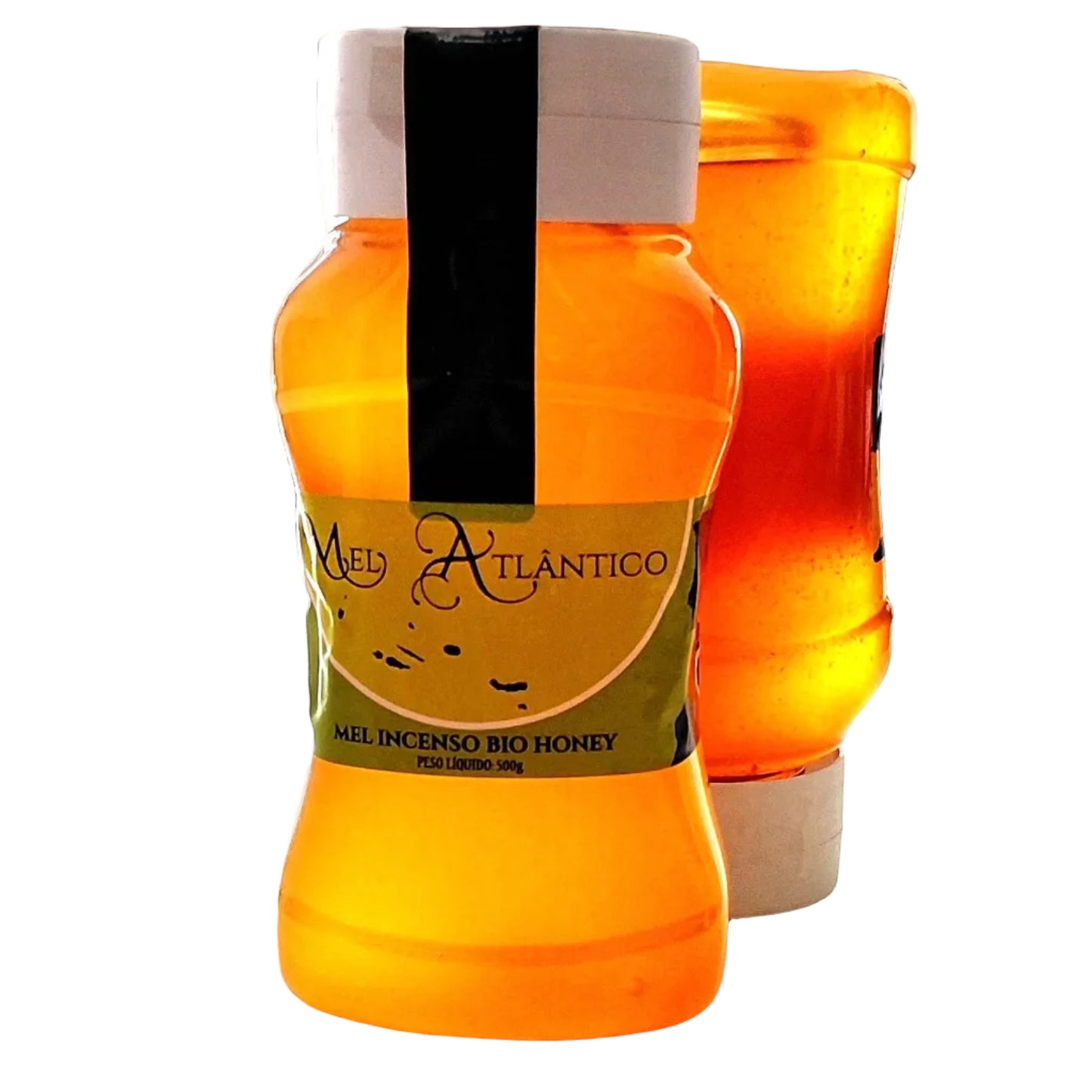 500g Azores Incense Honey – Mel do Atlântico – Rare & Aromatic Honey Squeeze bottle front view