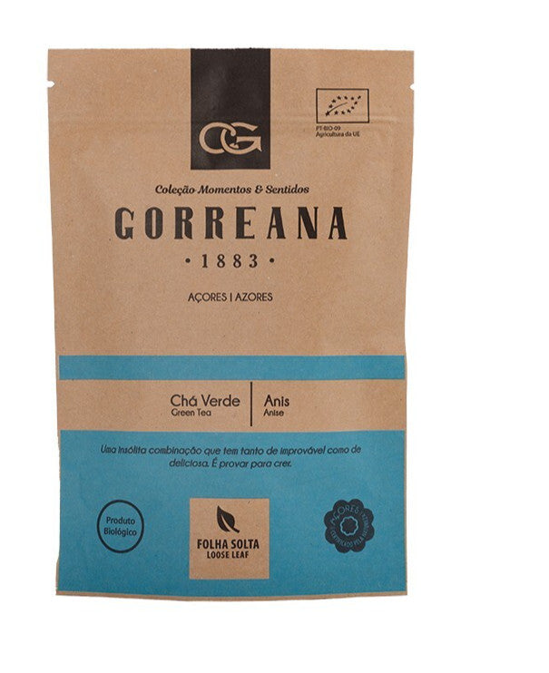 80g Gorreana Green Tea with Anise – Loose Leaf from the Azores – Sweet &amp; Digestive Herbal Blend package 2