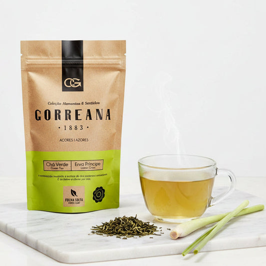 80g Gorreana Green Tea with Lemongrass Loose Leaf from Azores Citrus & Soothing