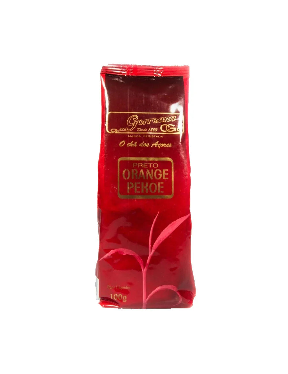 Gift Box - 6 Pack Organic Premium Tea Gorreana Azores (4x100g Loose Leaf + 2x10 Tea Bags) Red package of Gorreana black tea Orange Pekoe from Azores, 100g
