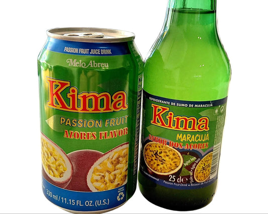 Kima passion fruit bottle 25cl and can 33cl