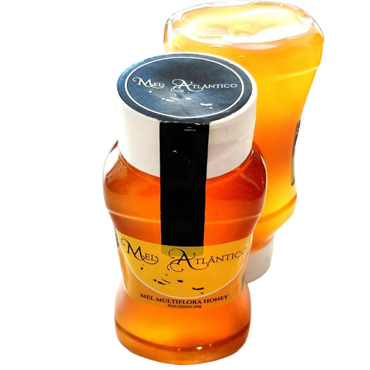 Mel do Atlantico Multifloral Honey 500g squeeze bottle front top view