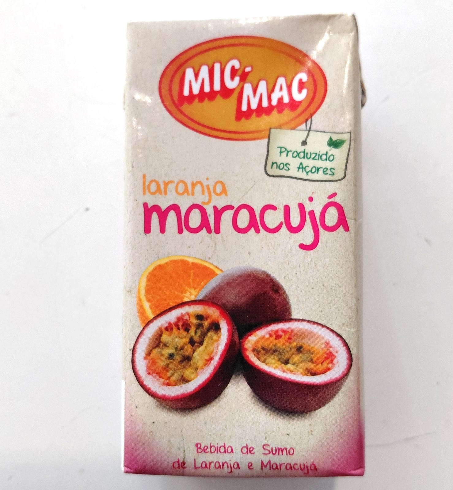 Mic Mac juice orange passion fruit package 200ml front
