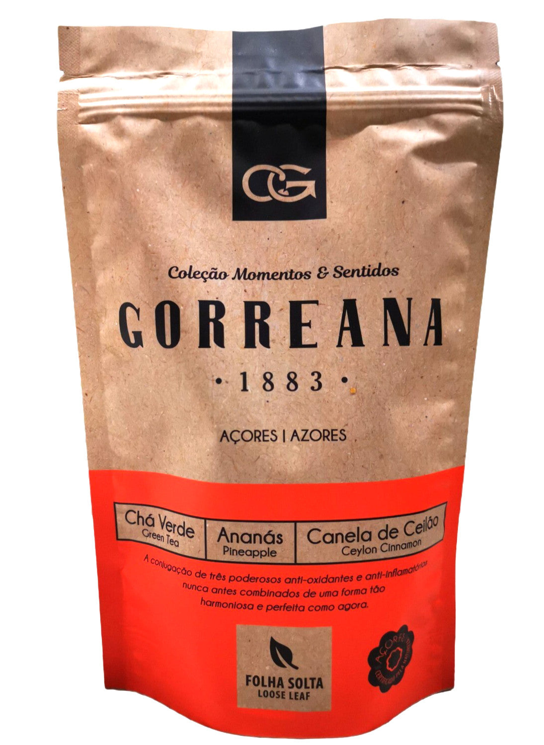 80g Gorreana Green Tea with Azorean Pineapple & Ceylon Cinnamon - Leaf – Azores
